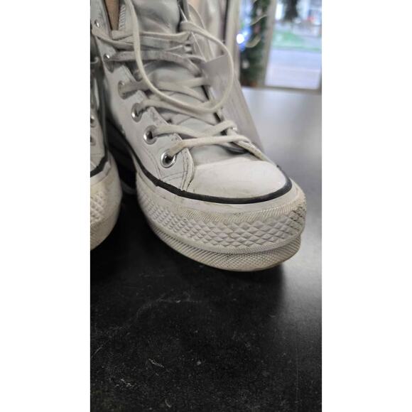 Converse Chuck Taylor All Star Lift Platform Leather High Top - Women's 5 - Picture 5 of 8